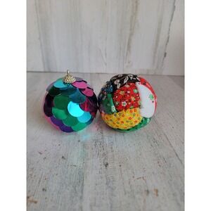Rainbow scale patch ball colorful ornament Xmas set unique‎